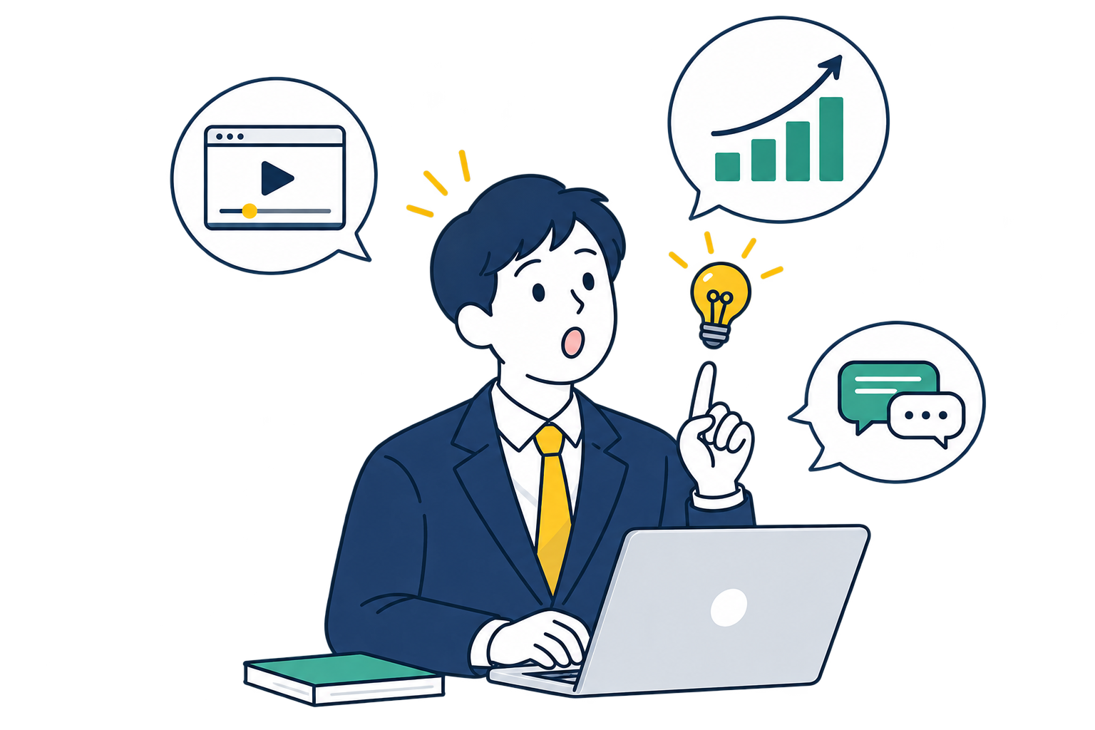 サービスによって課題解決のヒントを得る利用者